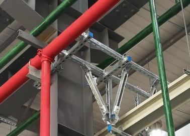 沙湾该抗震支架的整体式支吊架结构协调性好
